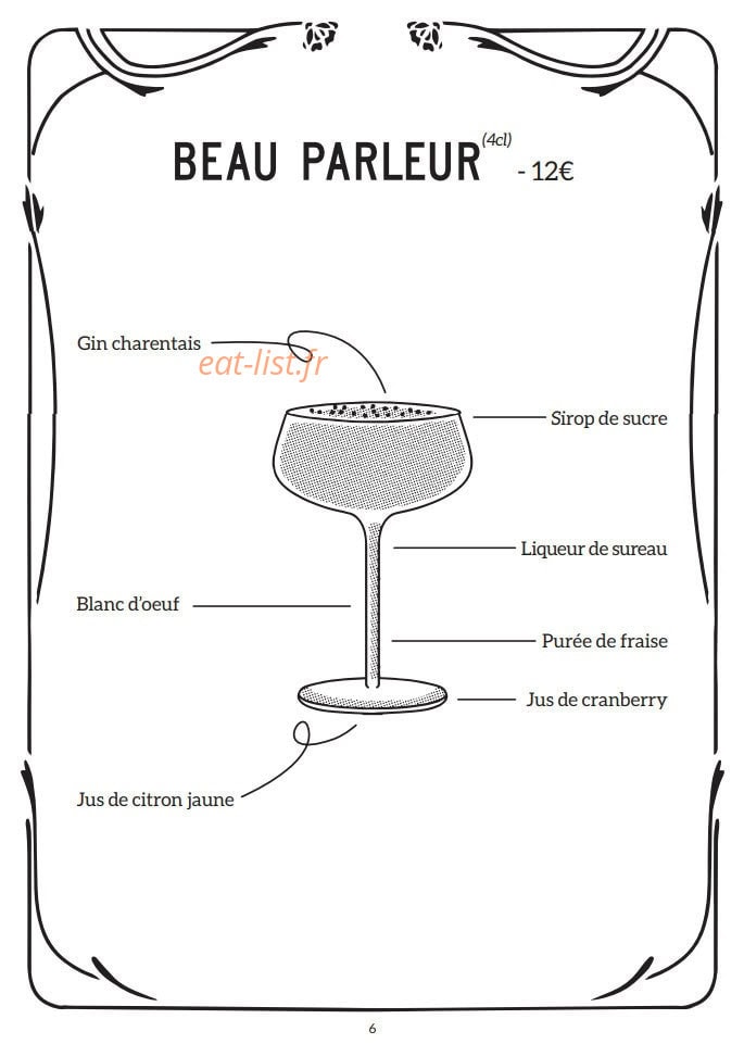 Brasserie Campion — carte page 23