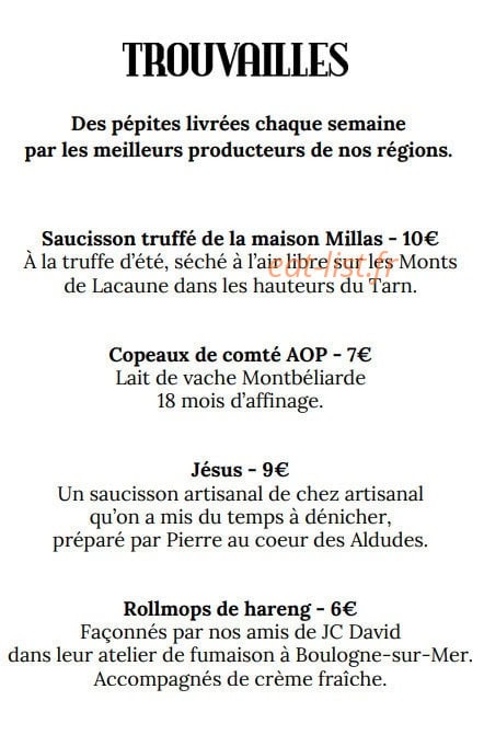 Brasserie Campion — carte page 4