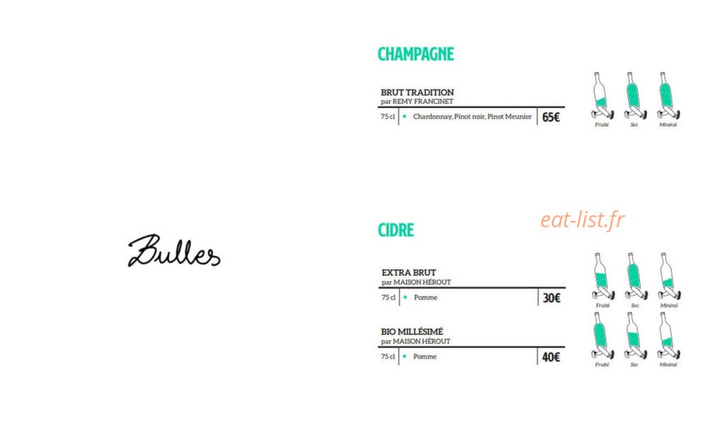 Brasserie Campion — carte page 15