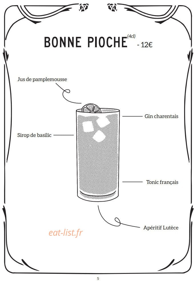 Brasserie Campion — carte page 22