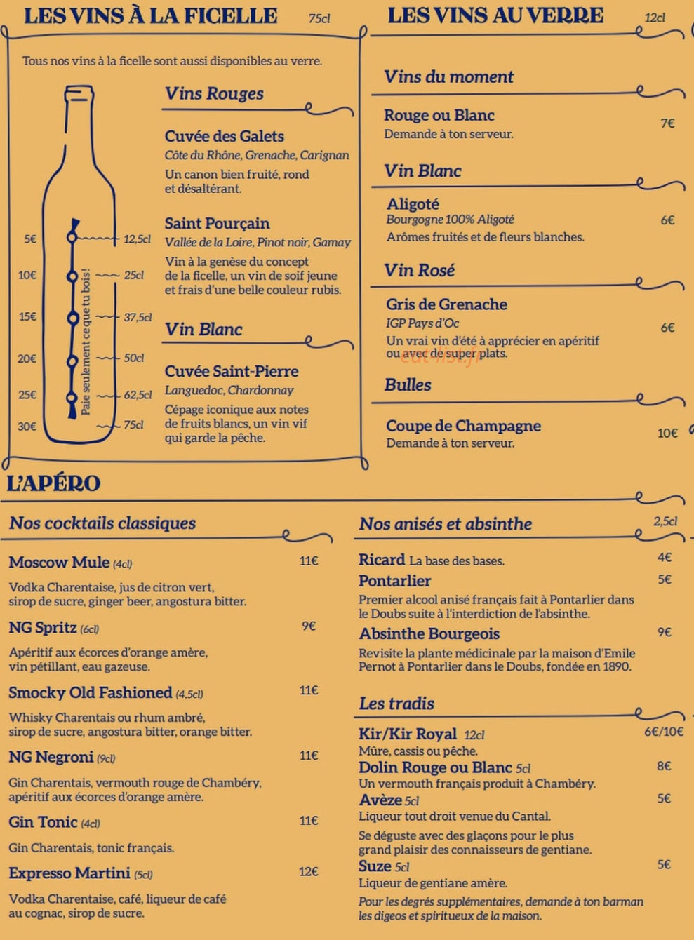 Brasserie Campion — carte page 9