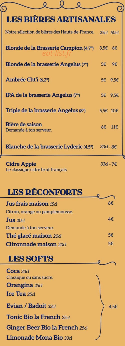 Brasserie Campion — carte page 10