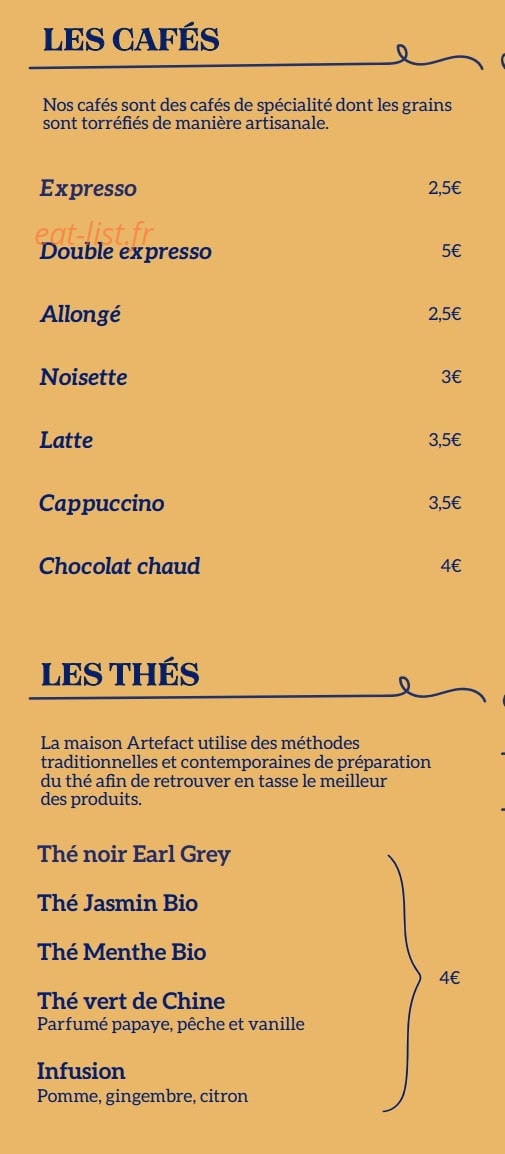 Brasserie Campion — carte page 8