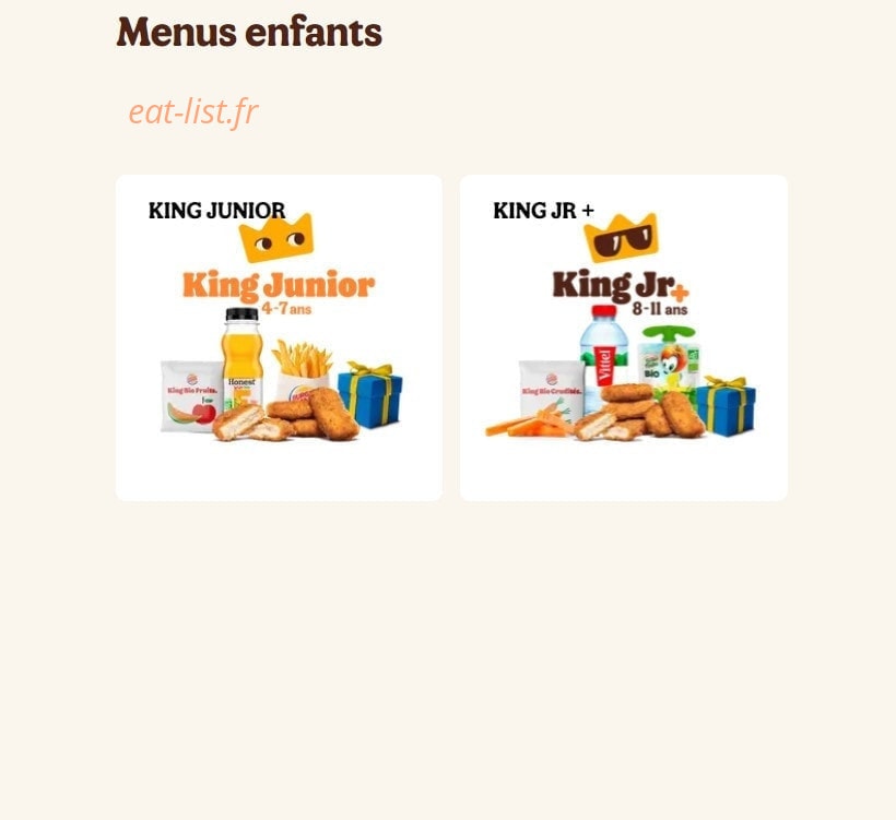 Burger King — carte page 9