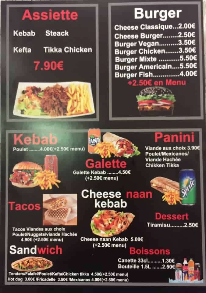 Burger Paradise — carte page 2