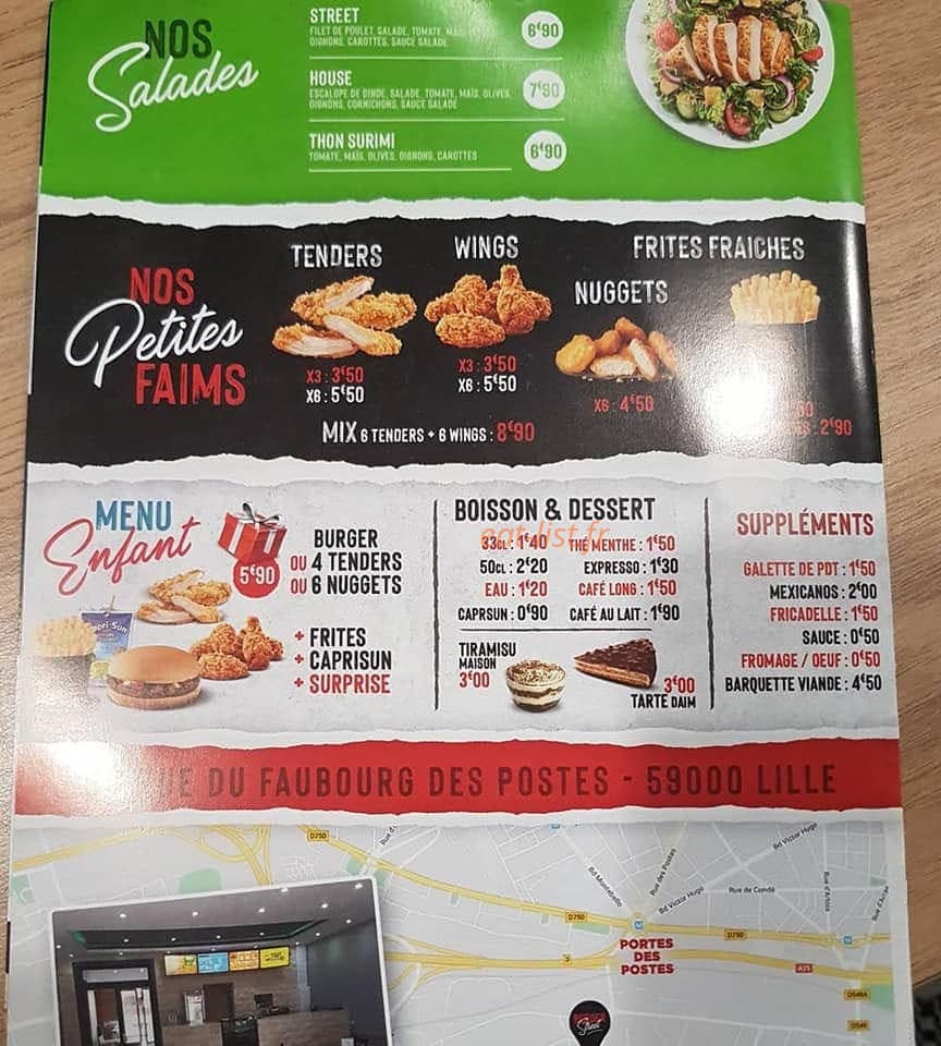 Burger Street — carte page 3