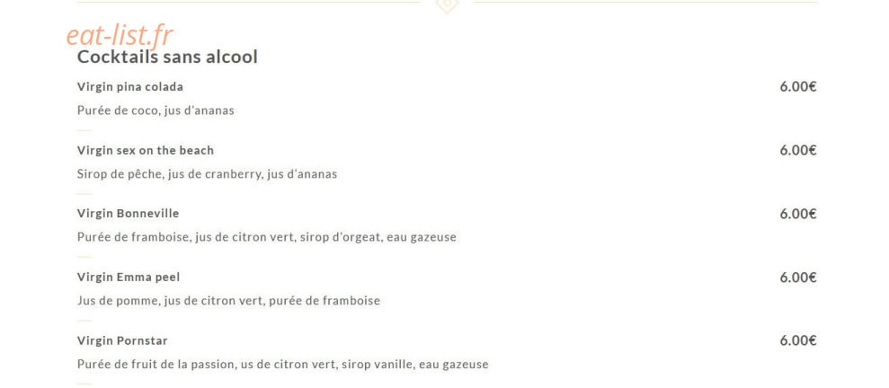 café bonneville — carte page 6