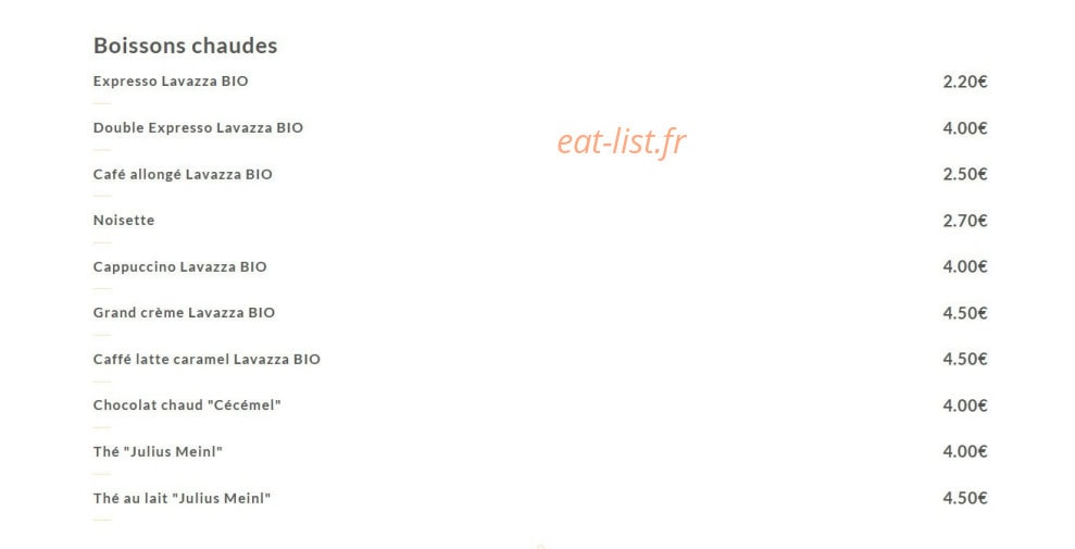 café bonneville — carte page 8