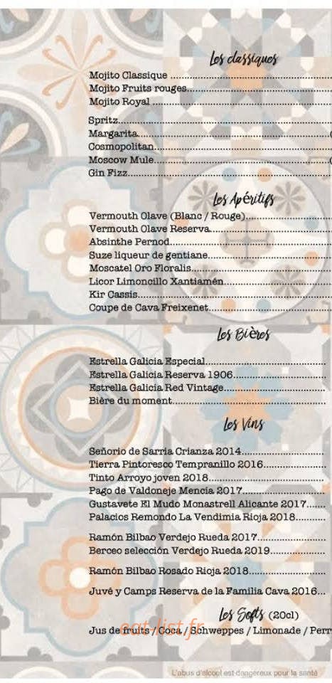 Café Mola — carte page 3