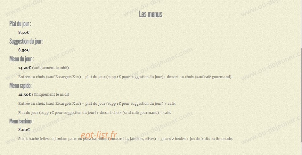 Caliente — carte page 1