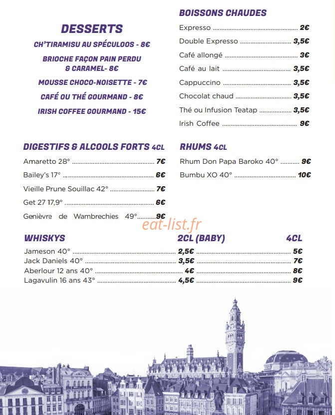 Chez Simone — carte page 2