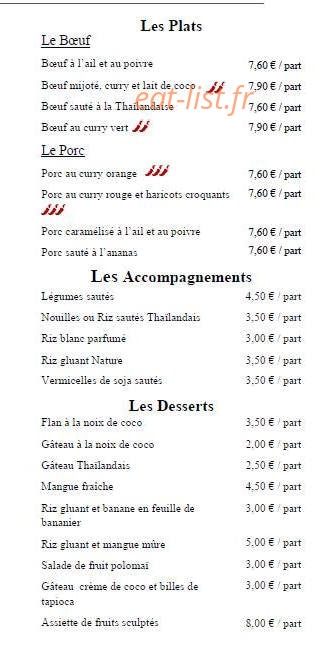Chez Thoï — carte page 3
