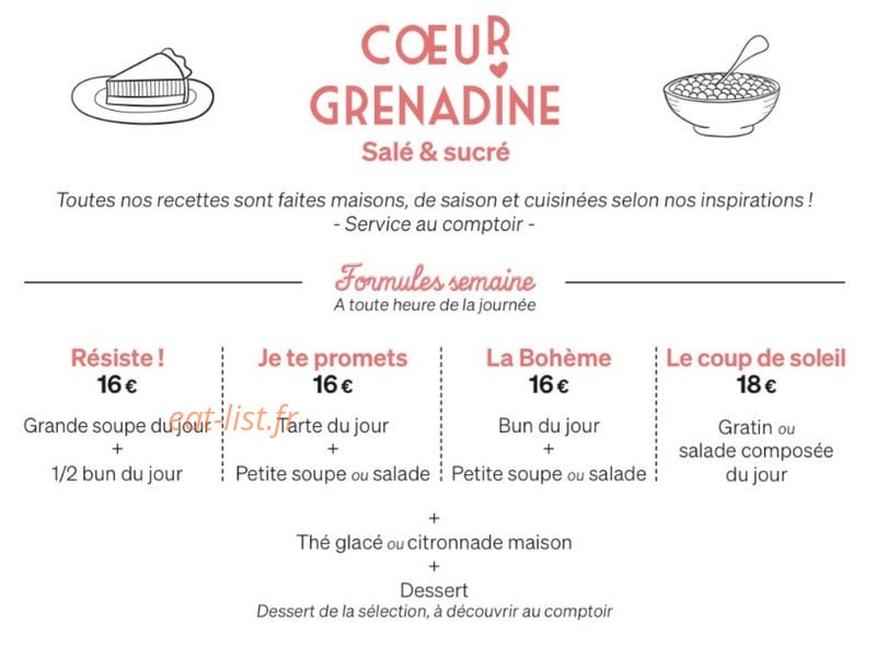Coeur Grenadine — carte page 2