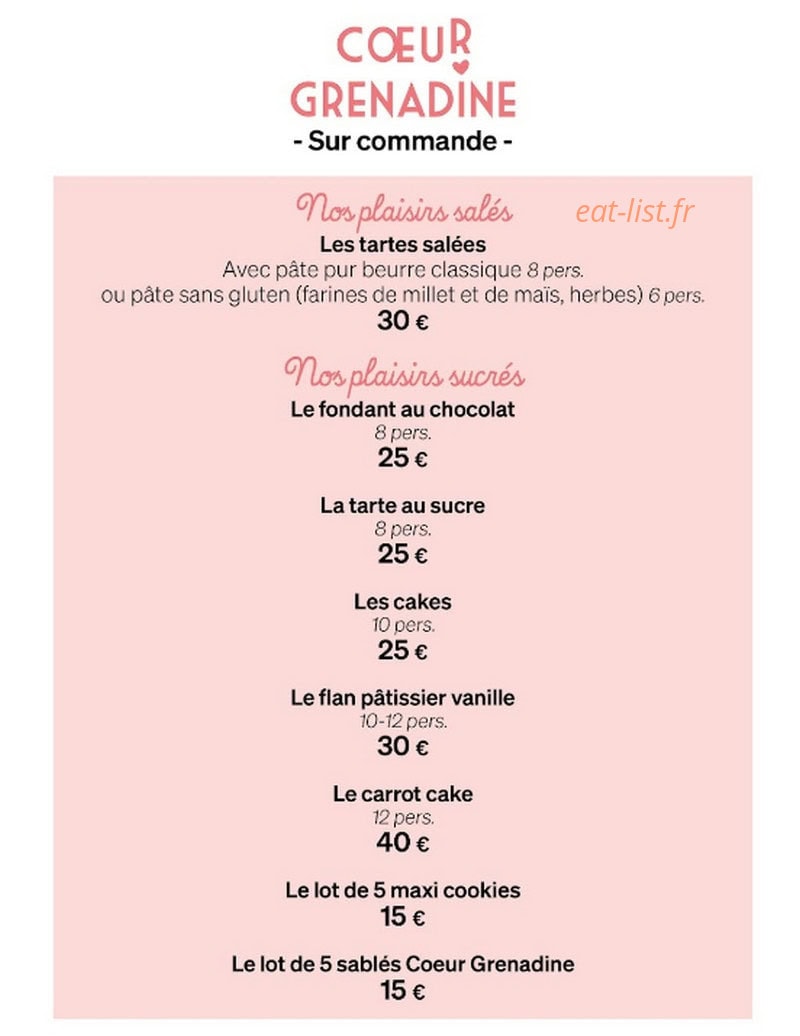 Coeur Grenadine — carte page 4