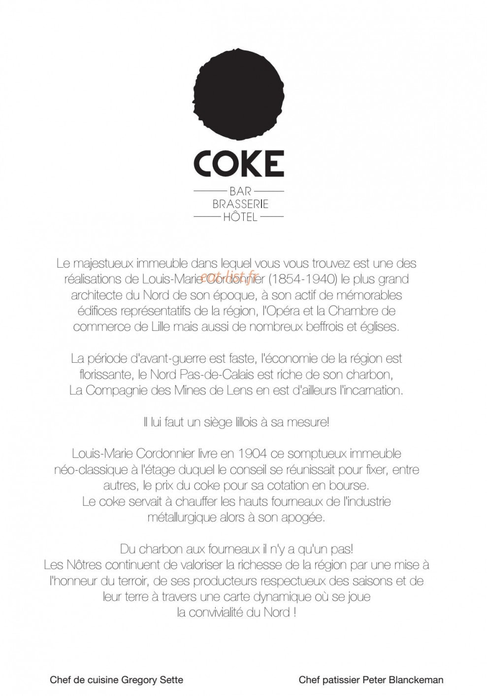 Coke — carte page 1