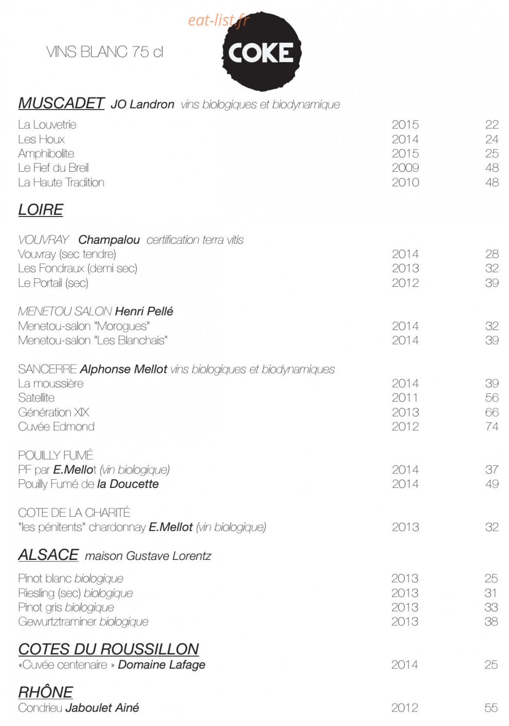 Coke — carte page 11