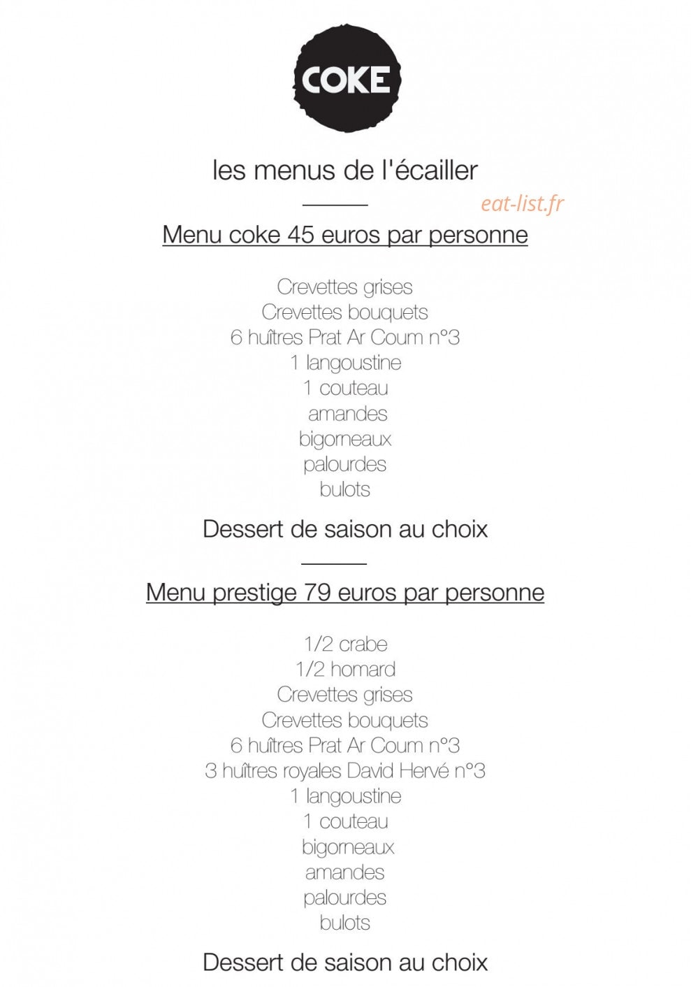 Coke — carte page 5
