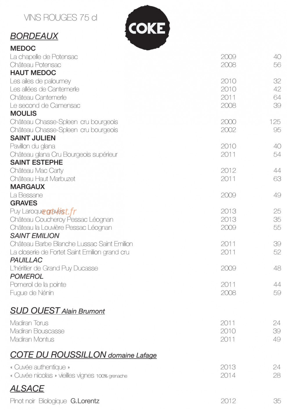 Coke — carte page 7