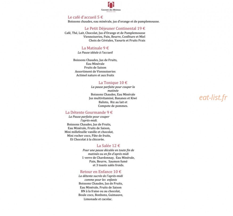 Couvent des Minimes — carte page 7