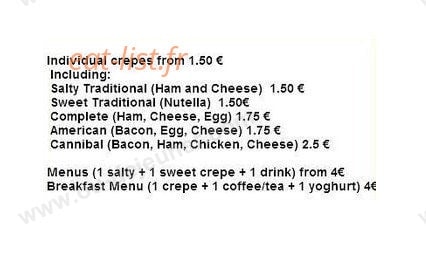 Crêp' Crêpe — carte page 3
