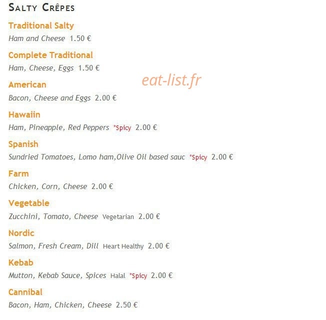 Crêp' Crêpe — carte page 1