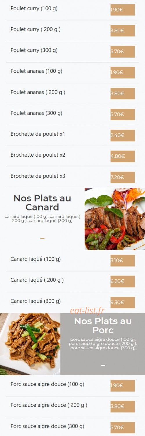 Délice du Molinel — carte page 4