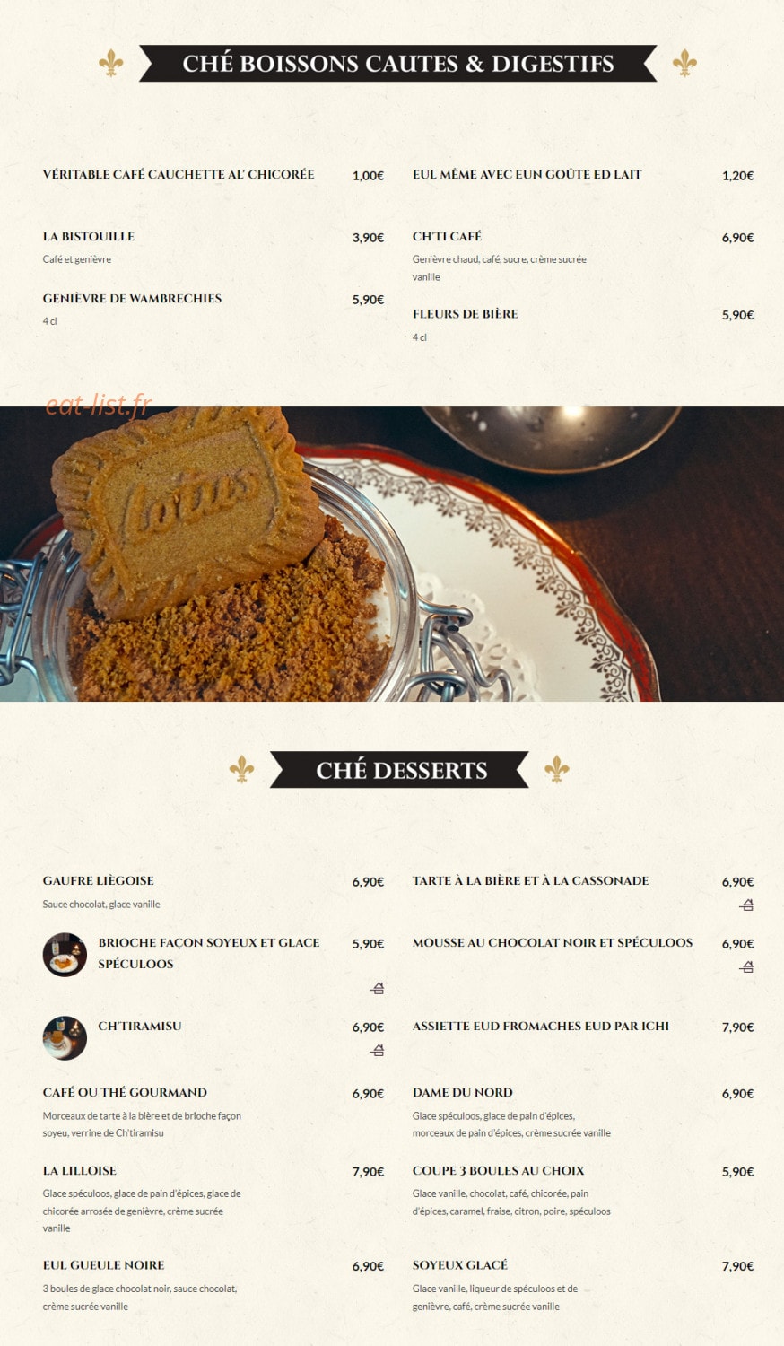 Estaminet Le Soyeux — carte page 8