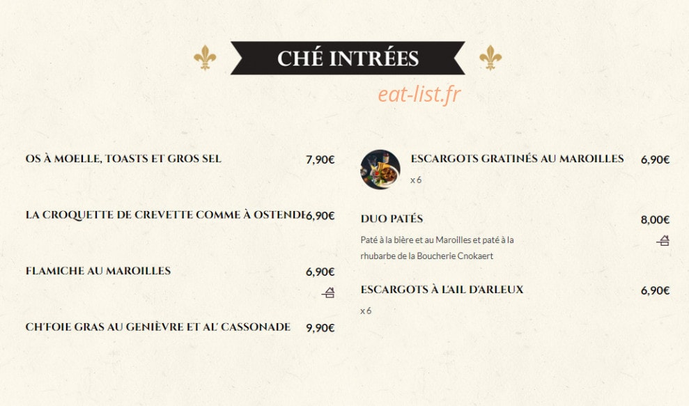 Estaminet Le Soyeux — carte page 3
