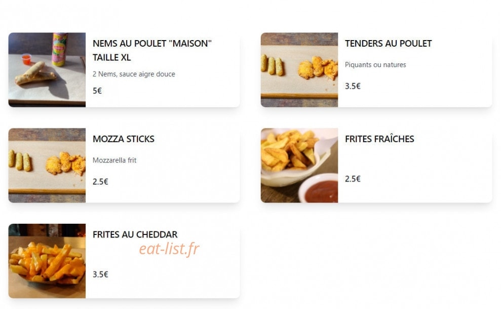 Fabrik Burger — carte page 2