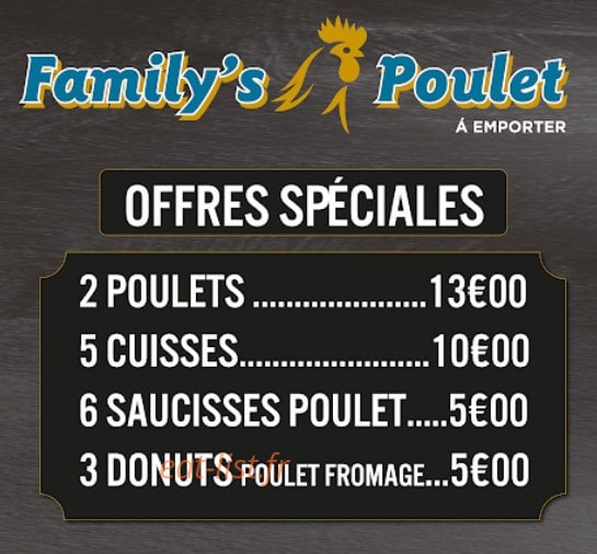 Family's Poulet — carte page 2