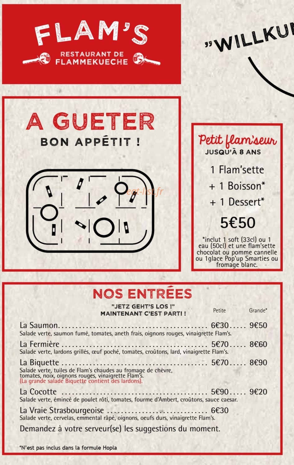Flam's — carte page 1