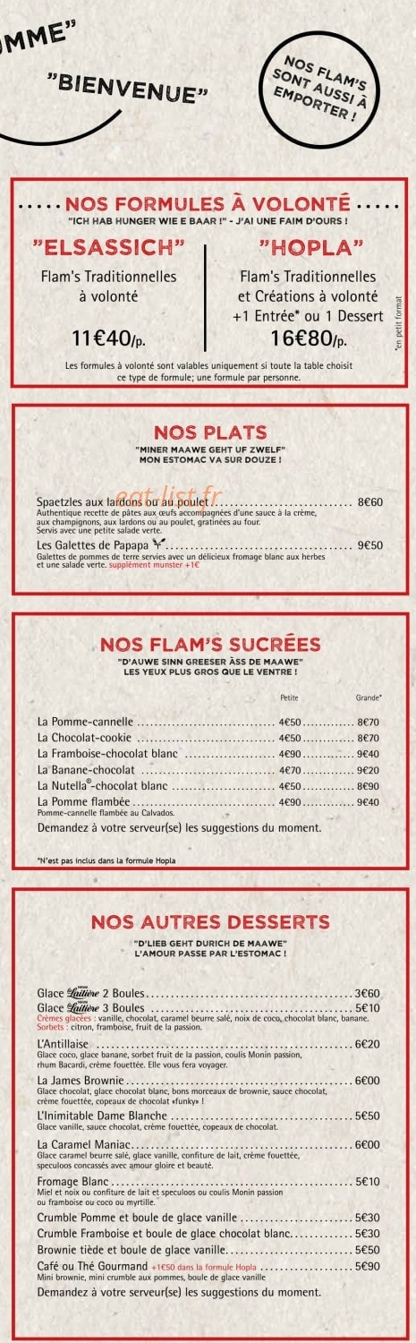 Flam's — carte page 3