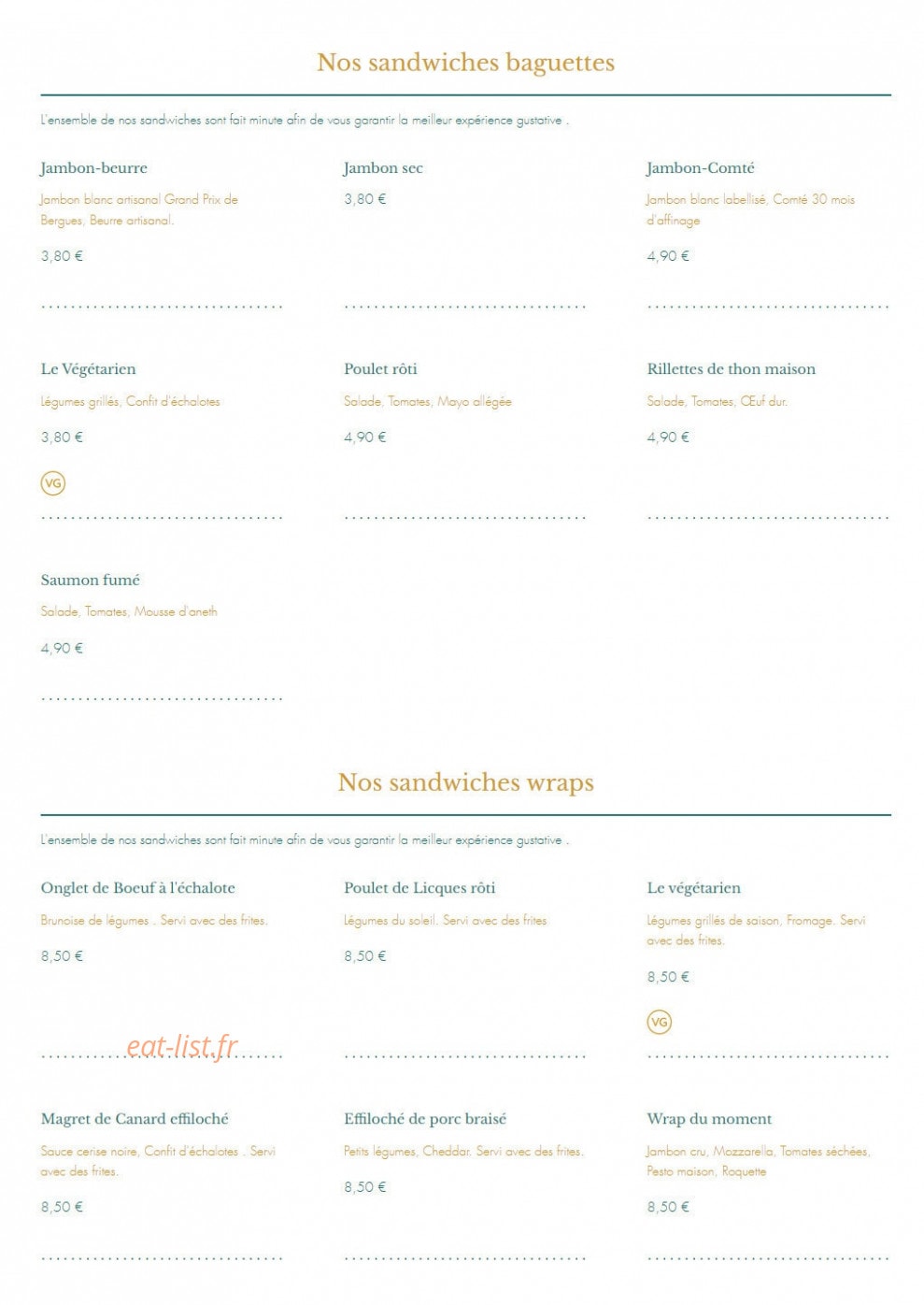 Fleur de Chef — carte page 3