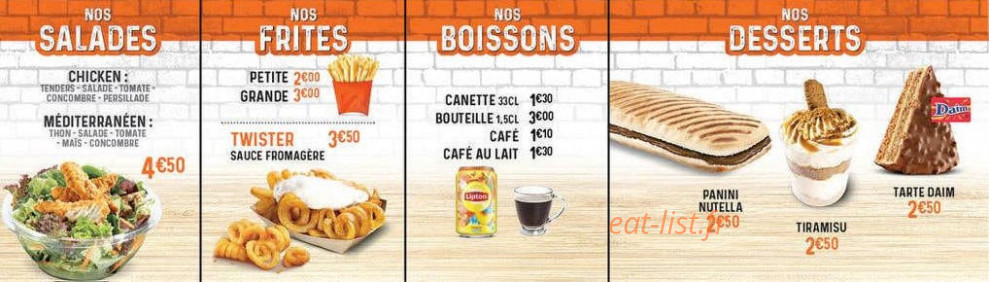 Food Factory — carte page 7