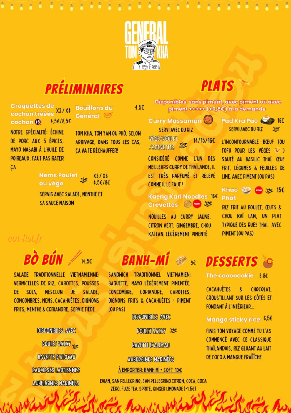 Général Tom Kha — carte page 1