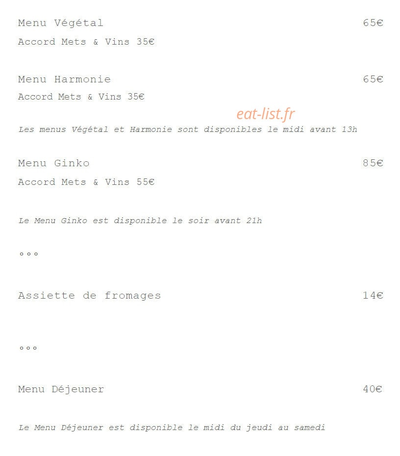 Ginko — carte page 1