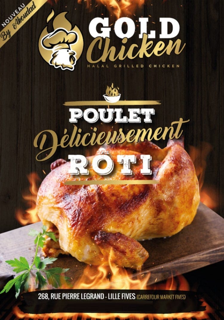 Gold Chicken — carte page 1