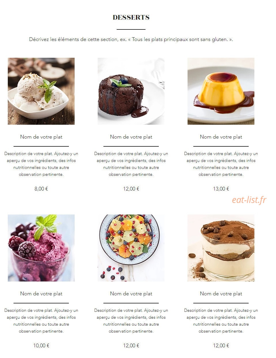 Grillmania — carte page 2