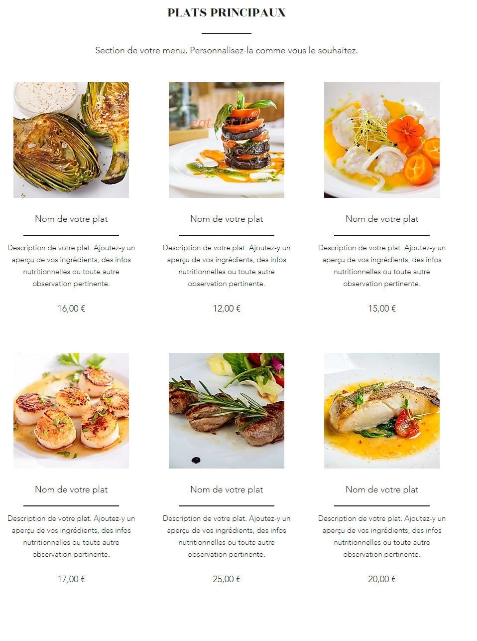 Grillmania — carte page 1