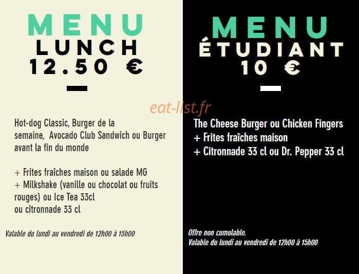 HD Diner — carte page 8
