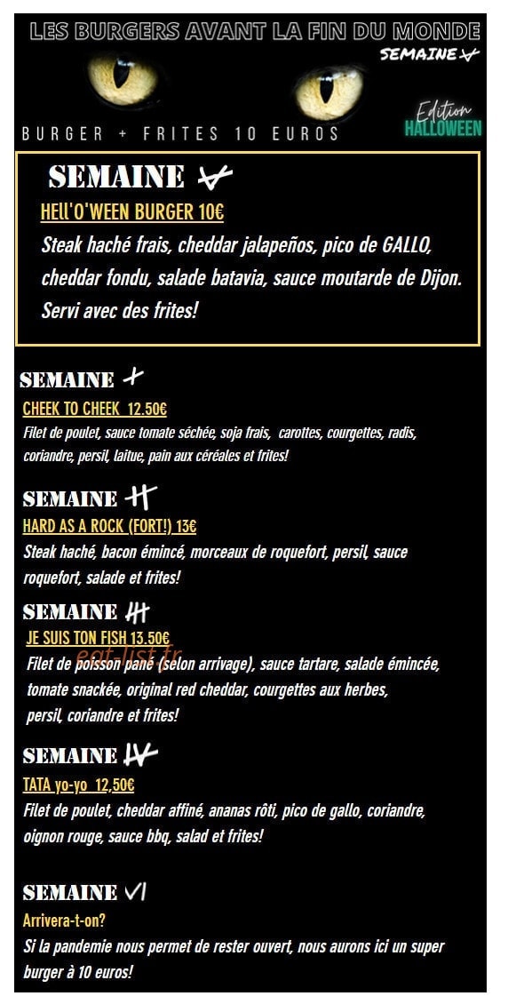HD Diner — carte page 2