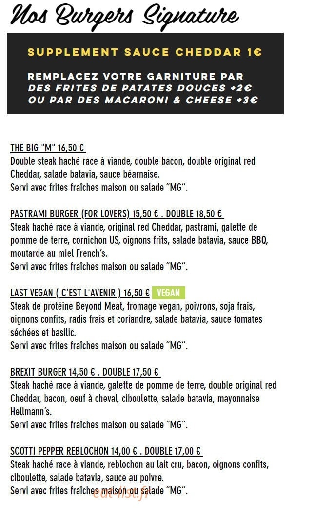 HD Diner — carte page 4
