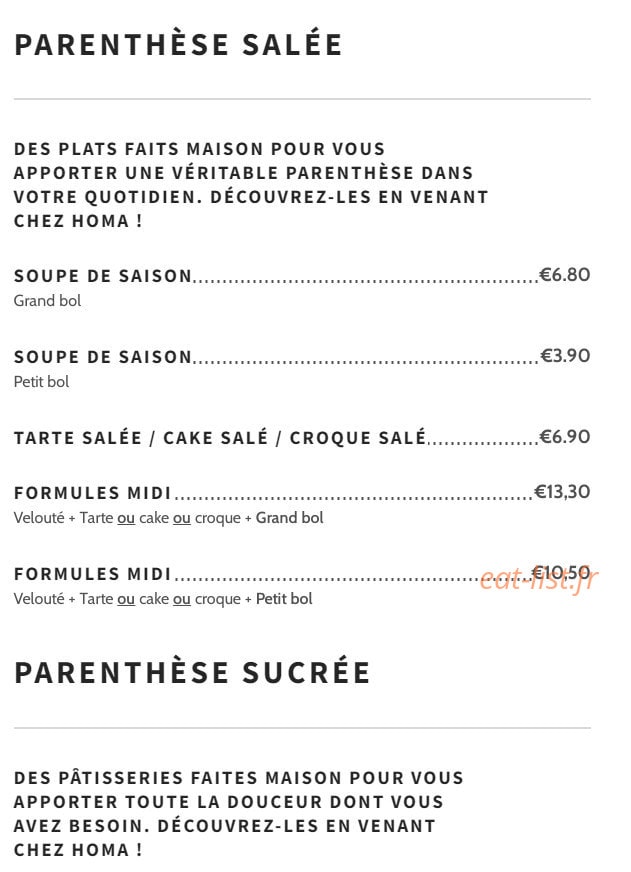Homa — carte page 1