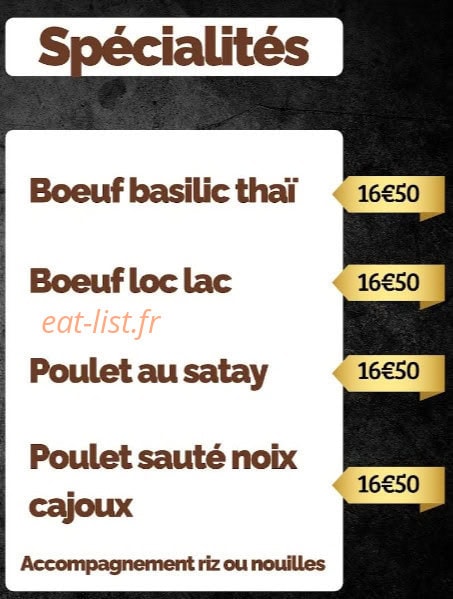 Home Thai — carte page 4