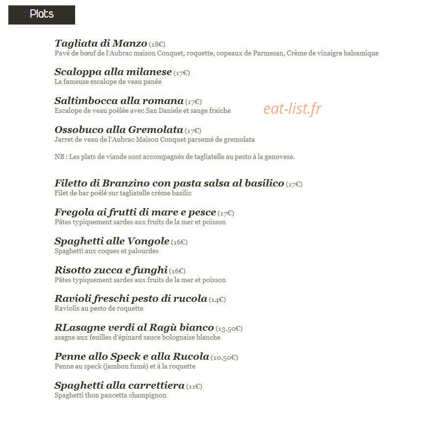 In Bocca Al Lupo — carte page 2