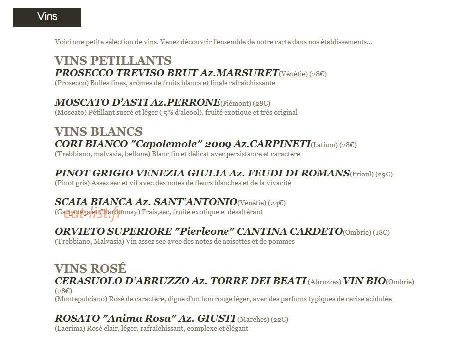 In Bocca Al Lupo — carte page 4