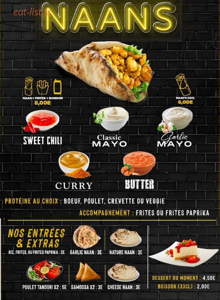 Indian Kitchen — carte page 2