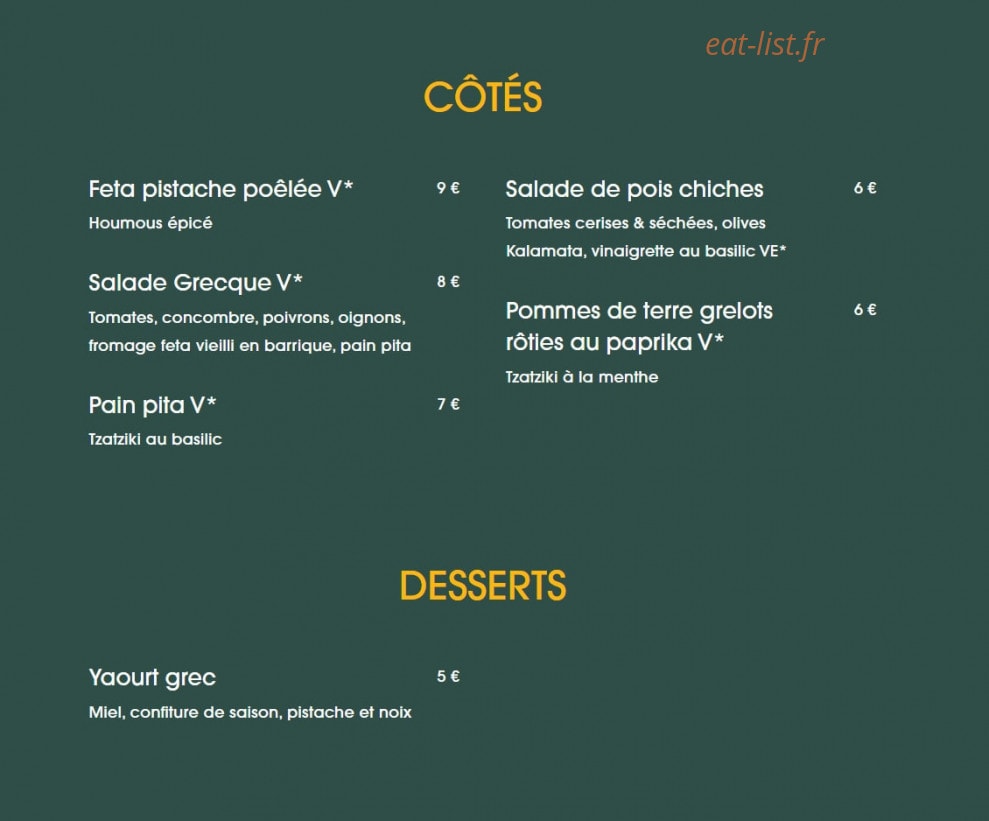 Kalimera — carte page 2