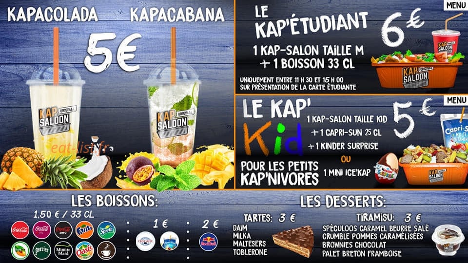 Kap Saloon — carte page 2