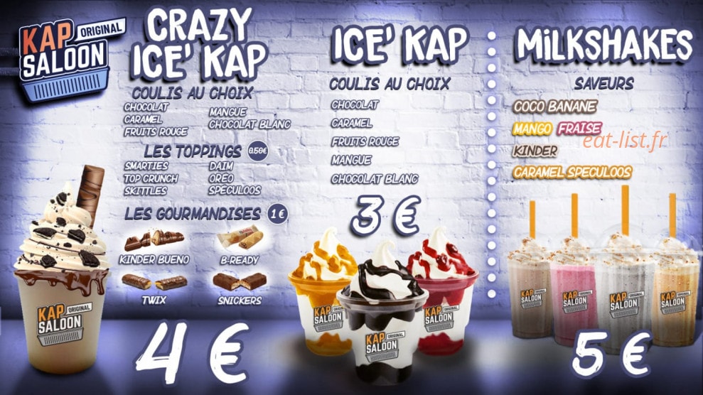 Kap Saloon — carte page 3